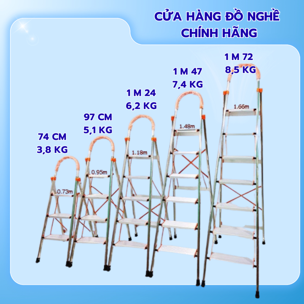 THANG GHẾ TAY VỊN INOX MÀU CAM BẢN LỚN NAKATA_VN103B_CHÍNH HÃNG