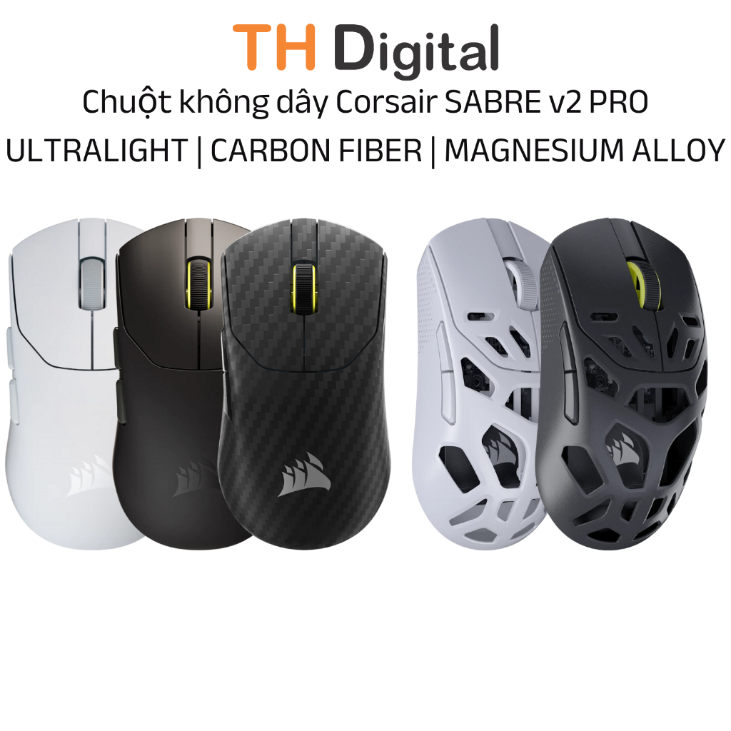 Chuột không dây Corsair SABRE v2 PRO UltraLight | SABRE v2 PRO MG | SABRE v2 PRO CF Carbon