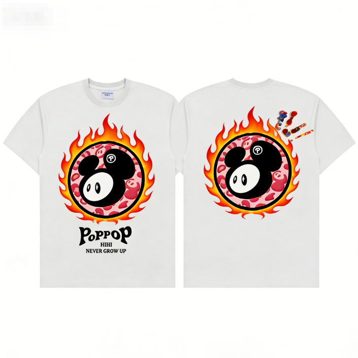 Áo Thun Poppop Mascot- Áo Thun POPPOP HIHI In Hình Cao Cấp Chuẩn Tag Poppop Cotton 2 Chiều Dày Dặn