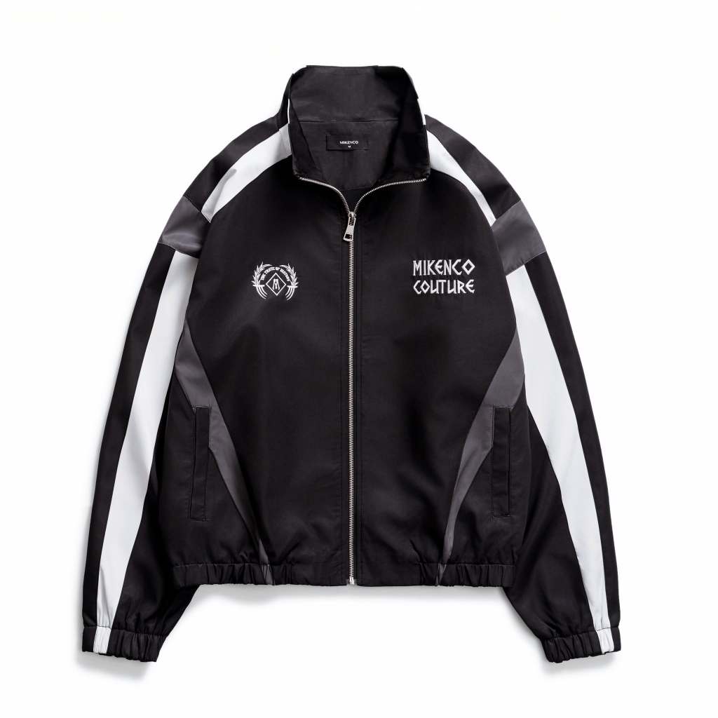 Áo khoác unisex MIKENCO Heritage Track Jacket Black