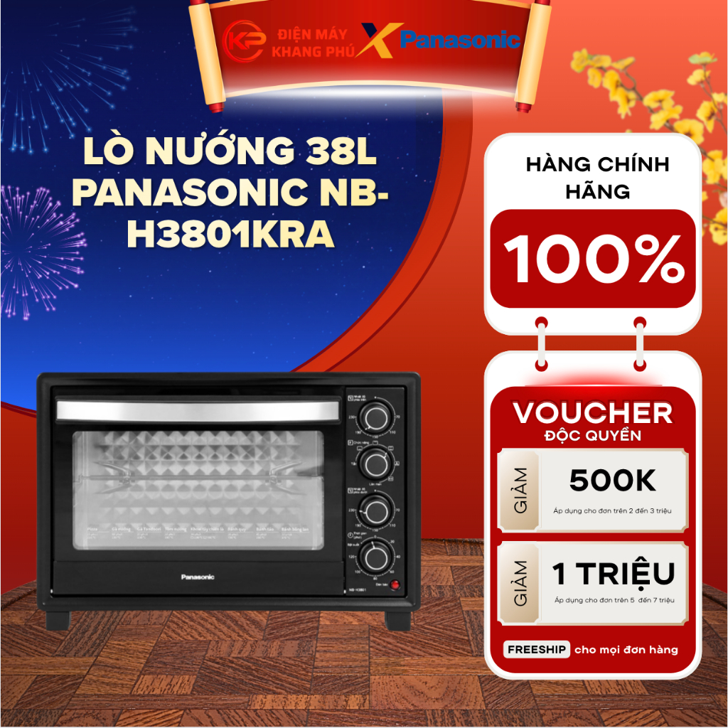 Lò nướng 38L Panasonic NB-H3801KRA