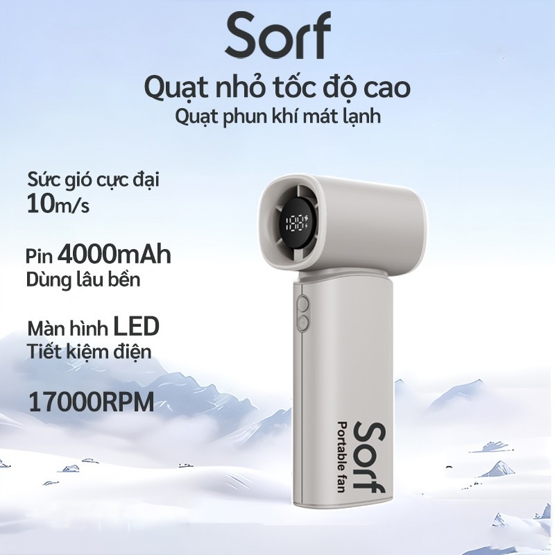 Sorf A11 Quạt Cầm Tay Mini Sạc Điện Type-C 220g