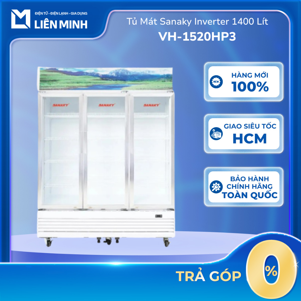 VH-1520HP3 - Tủ Mát Sanaky Inverter VH-1520HP3 - Bảo Hành Chính Hãng