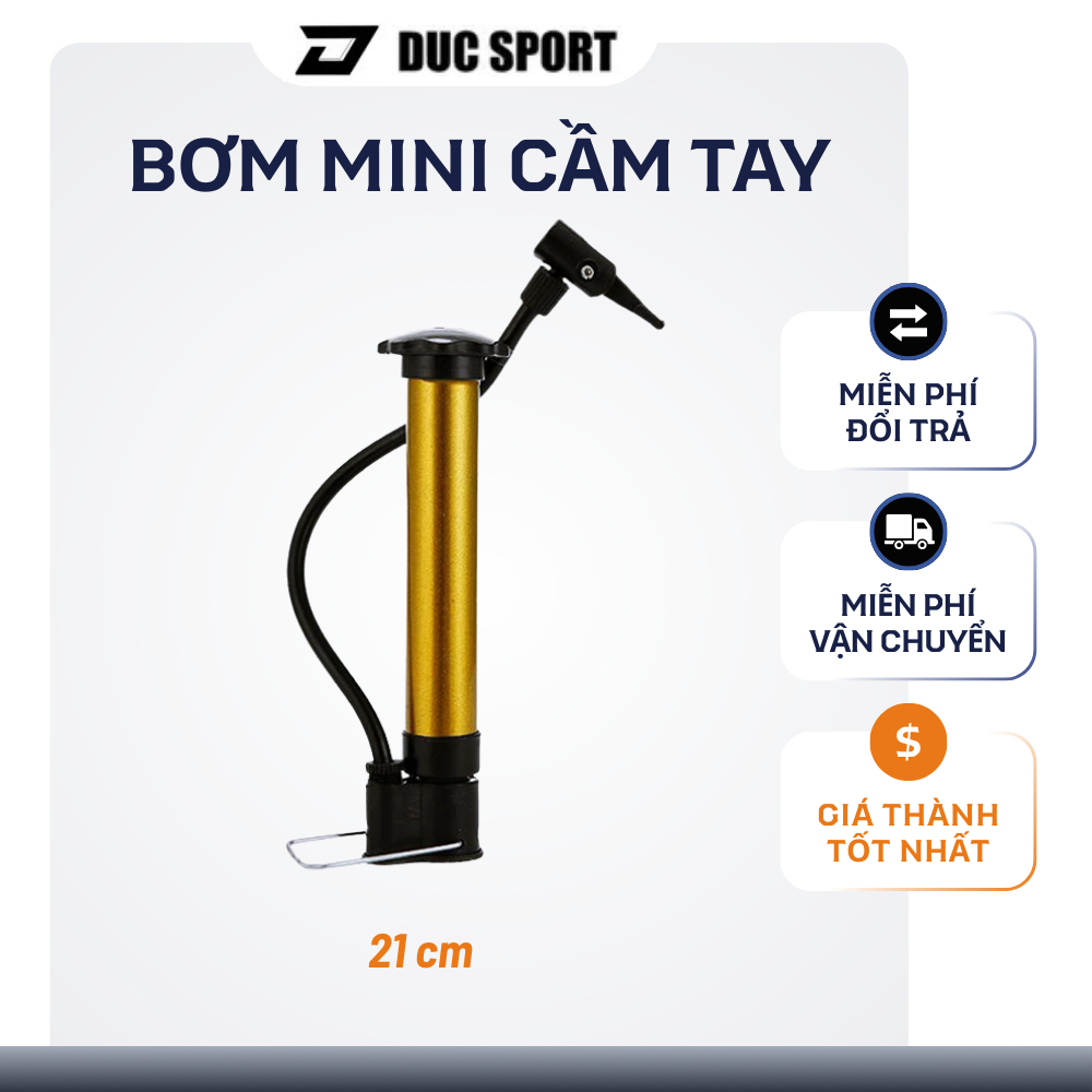 Bơm mini cầm tay 21 cm cao cấp