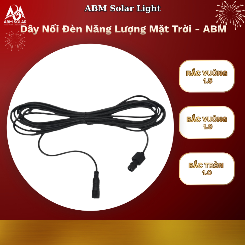 Dây Nối Đèn Năng Lượng Mặt Trời dài 5M ABM Solar