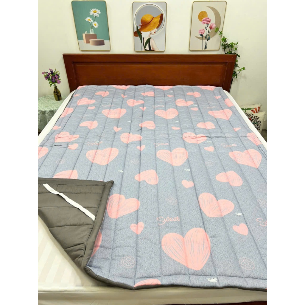 Nệm lót sàn, nệm cuộn, nệm vải coton thắng lợi tiện ích gấp gọn