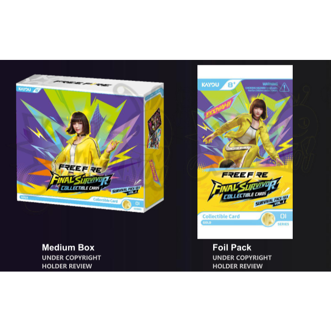 CHÍNH HÃNG KAYOU FULL BOX 20 PACK  Card Bo Góc - Free Fire - KC01