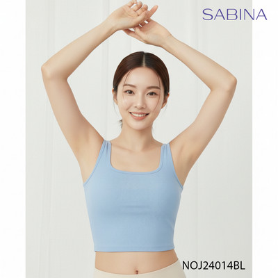 [SALE XẢ HÀNG] Áo lót Tank Top Ba Lỗ Có Mút Đệm Màu Xanh Nhạt Wearever by Sabina NOJ24013