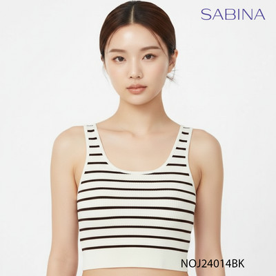 [SALE XẢ HÀNG] Áo Lót Tank Top Ba Lỗ Kèm Mút Đệm Ngực Thiết Kế Sọc Wearever by Sabina NOJ24014