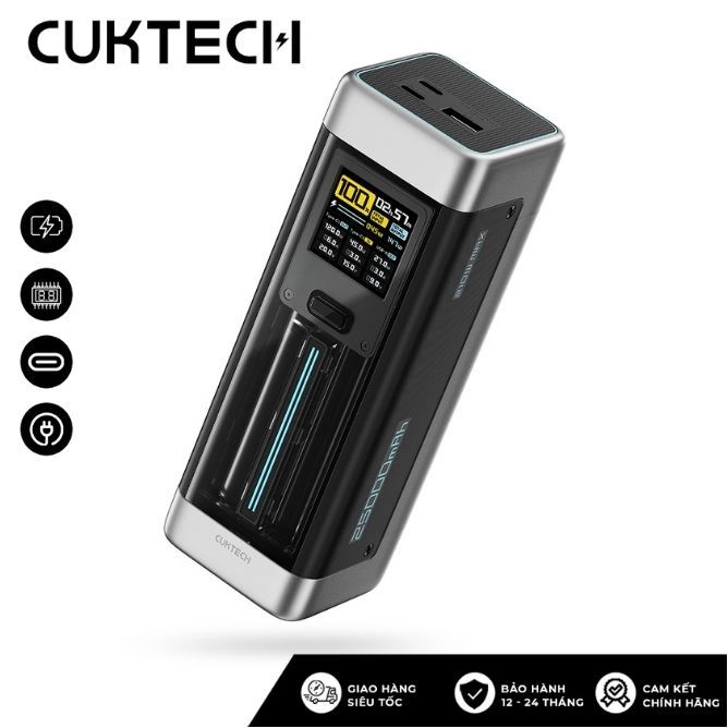 Pin dự phòng Cuktech 20 Power Bank 25.000mAh 210W PD3.1/PPS5A/QC/Mi Turbo 120W – P23