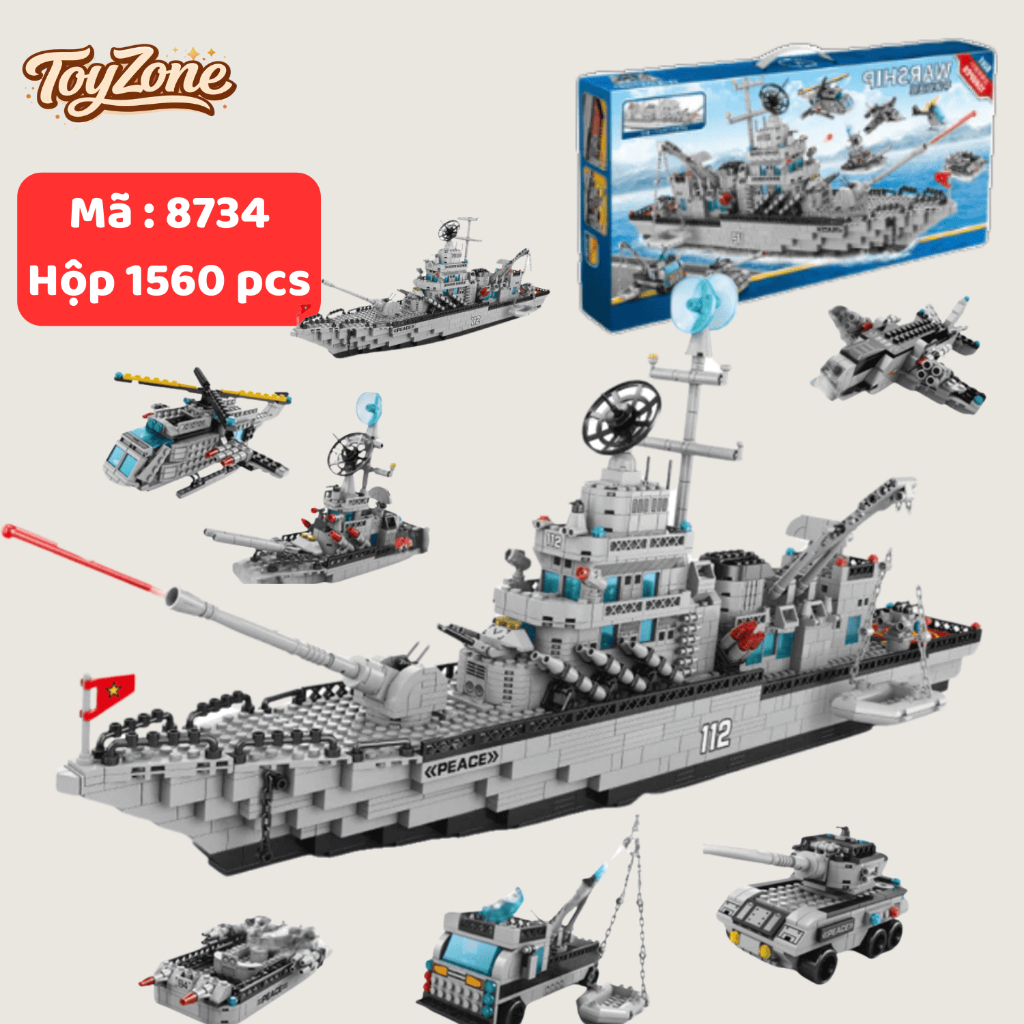 Mô Hình Lắp Ráp Tàu Chiến, Xe Tăng, Tàu Vũ Trụ 500–1600PCS Cho Bé – Toyzone Shop