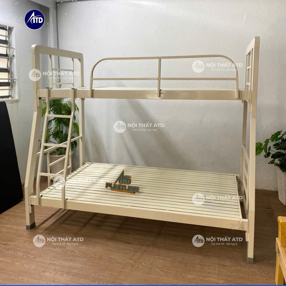 Giường Tầng Hộp Sắt 4x8 Sơn Tĩnh Điện Cao Cấp.