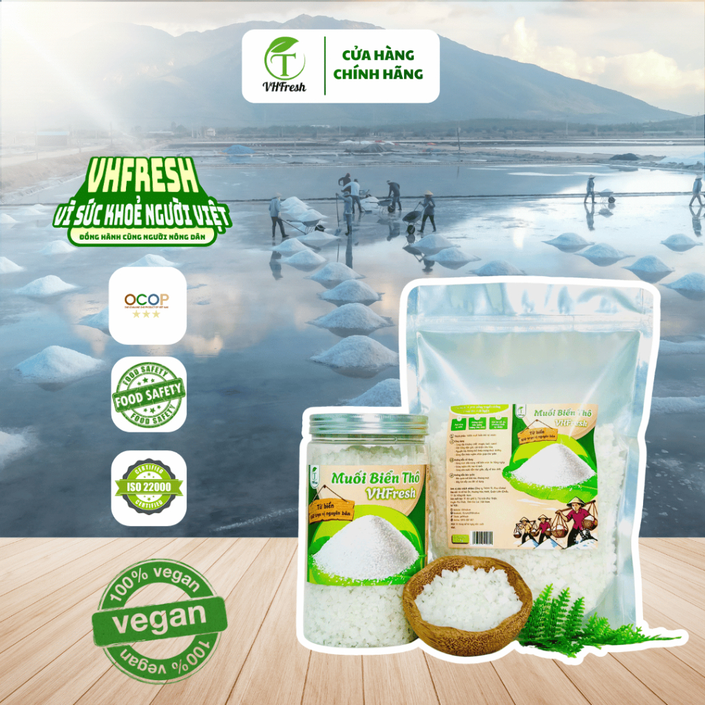 MUỐI BIỂN THÔ NGUYÊN CHẤT VHFresh