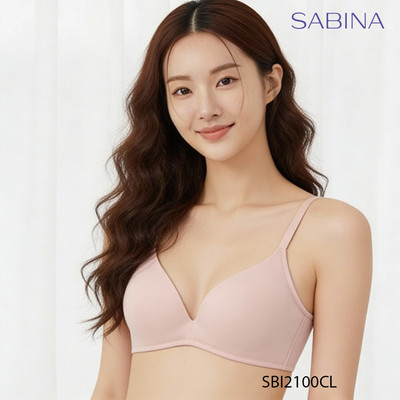 [SALE XẢ HÀNG] Áo Lót Mút Dày Nâng Ngực Tự Nhiên Tạo Khe Chữ V Màu Da Nhạt Mordern V By Sabina SBI2100