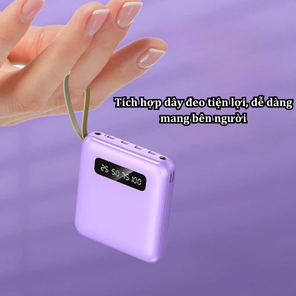 F5 20000 mAh Mini T493 sạc kho báu siêu mỏng xách tay 25W sạc nhanh ✈️ Có thể mang lên máy bay