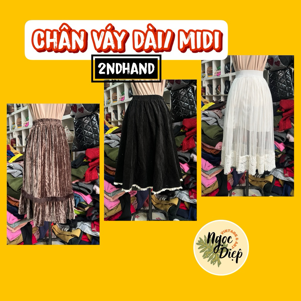 [2ndhand] CHÂN VÁY DÀI/ CHÂN VÁY MIDI NỮ NHIỀU KIỂU ĐẸP ĐỘC LẠ hàng thùng/ hàng thanh lý đẹp tuyển c