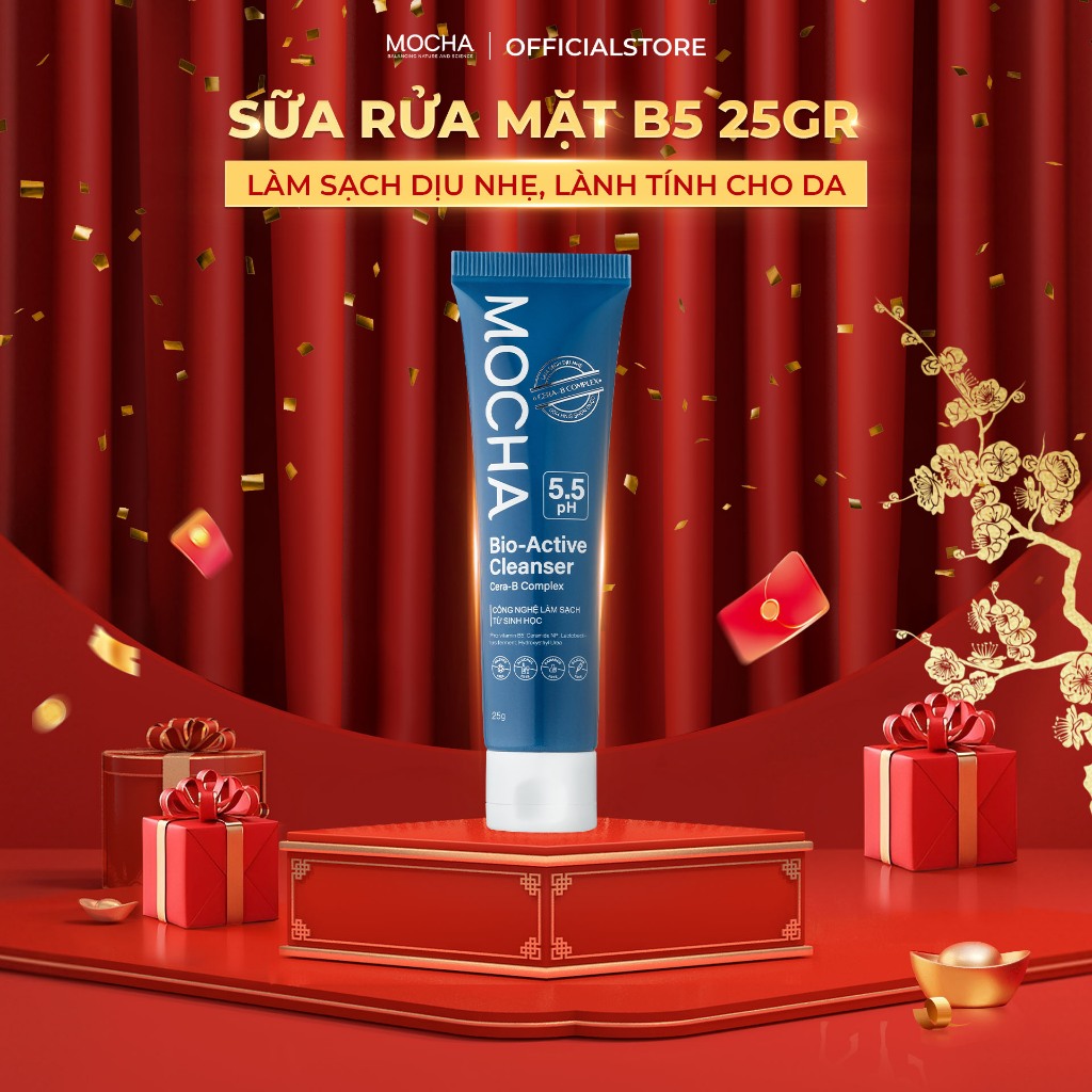 Sữa Rửa Mặt B5 MOCHA 25GR - Làm Sạch, Dưỡng Ẩm Cho Da
