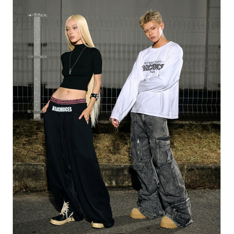 Bad Choices | Áo thun tay dài DirtyWhite vải cotton form boxy | BigBuy360 - bigbuy360.vn