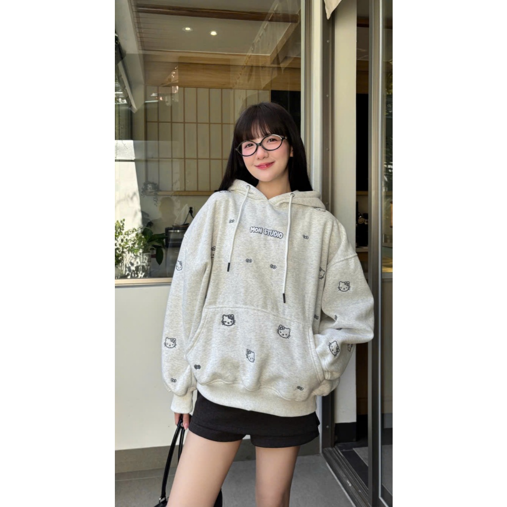 [ NỈ BÔNG KHÔNG XÙ ] Mon Studio – Áo HOODIE CHUI BOXY TAY DƠI Vải Nỉ Bông Mềm, Không Xù Lông , Unisex Nam Nữ - CHUI | BigBuy360 - bigbuy360.vn