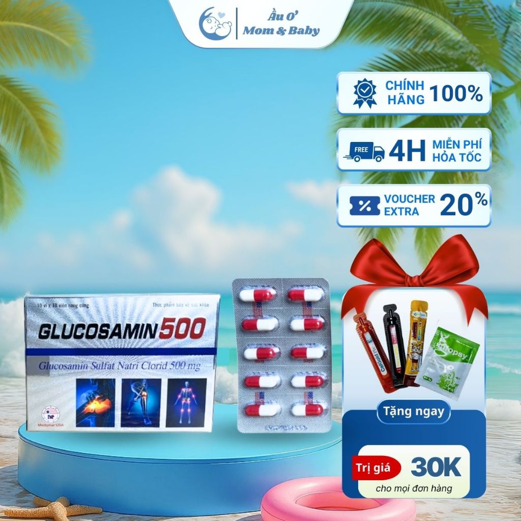 Glucosamin 500 - Rostex - Mediphar USA - Vitamin Thanh Lọc
