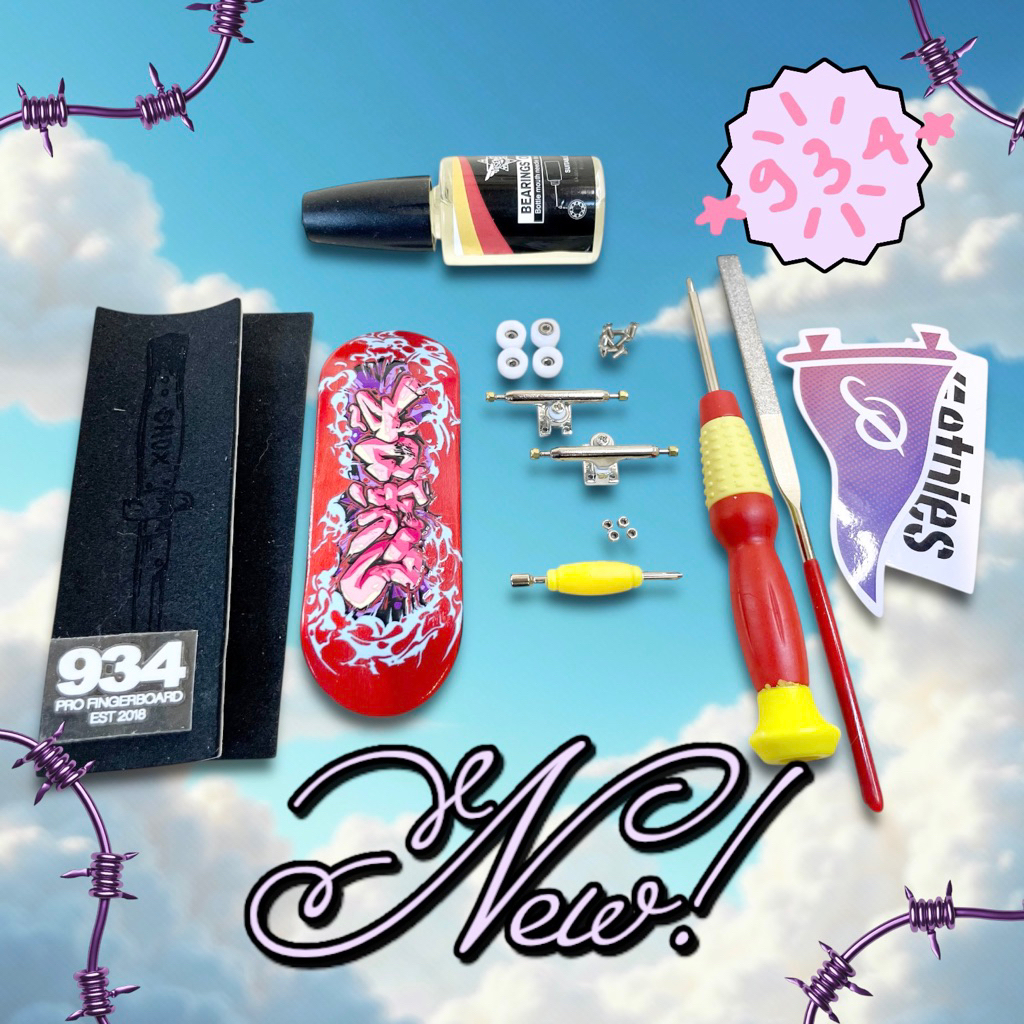 ván trượt ngón tay gỗ nguyên bộ Nâng Cao 32-34MM Nine3/4 | Pro Fingerboard 32-34MM