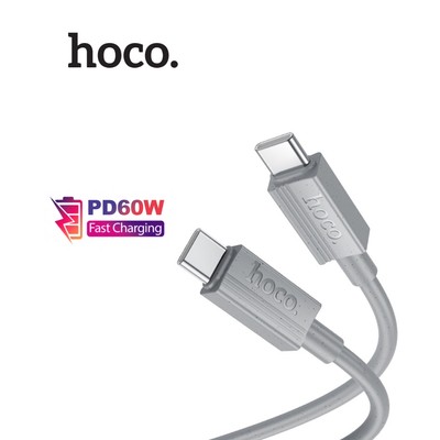 Cáp sạc nhanh PD60W Hoco X107 Type-C to Type-C dùng cho Android/Oppo/Samsung/IP15/16/17 dài 1M