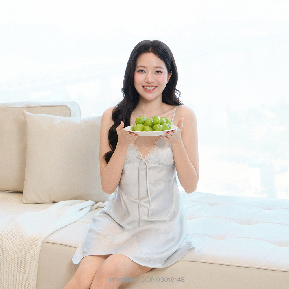 Mialala Váy Ngủ 2 Dây 6148 Chất Liệu Lụa Mềm Mịn Có Mút Ngực Màu Xanh Min Thiết Kế Form Ôm Vừa | BigBuy360 - bigbuy360.vn