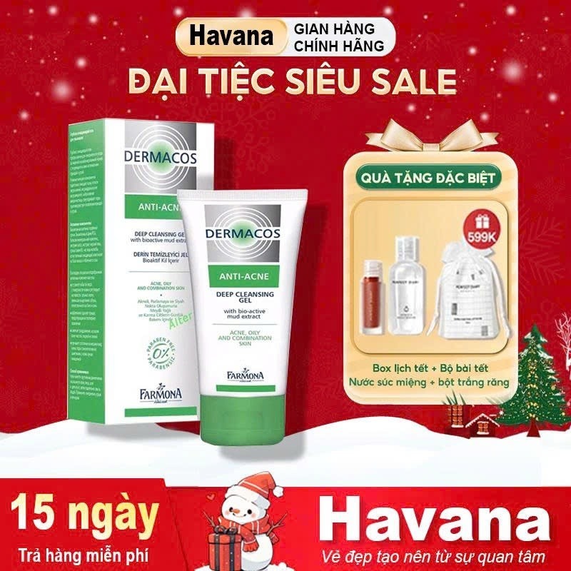 Sữa Rửa Mặt Farmona Dermacos Anti-Acne 150ml Dạng Gel Sạch Sâu Giảm Mụn Chứa Bùn Hoạt Tính Cho Da Hỗn Hợp, Nhạy Cảm | BigBuy360 - bigbuy360.vn