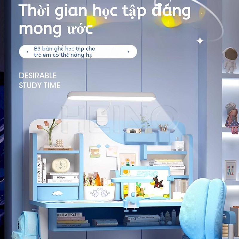 HEINO Bộ Bàn Học Thông Minh Cao Cấp Cho Bé Từ3 Tuổi Tới 16 Tuổi Chống Gù Chống Cận Có Nâng Hạ Độ Cao | BigBuy360 - bigbuy360.vn