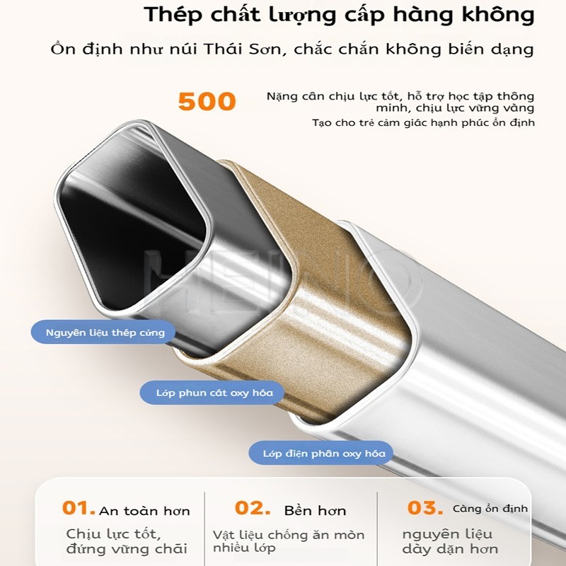 HEINO Bộ Bàn Học Thông Minh Cao Cấp Cho Bé Từ3 Tuổi Tới 16 Tuổi Chống Gù Chống Cận Có Nâng Hạ Độ Cao | BigBuy360 - bigbuy360.vn