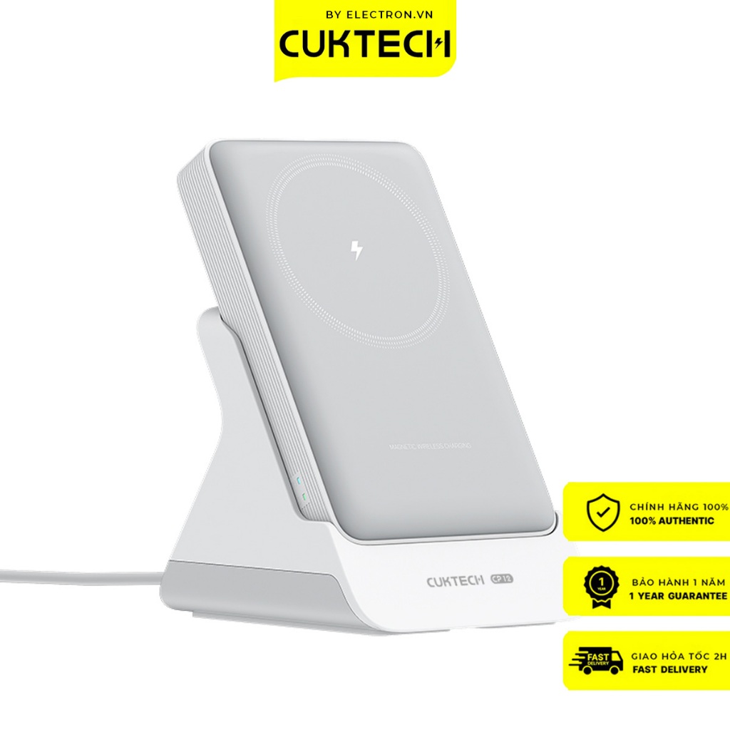 Sạc Dự Phòng Không Dây Đa Năng Cuktech WPB100N 10000mAh