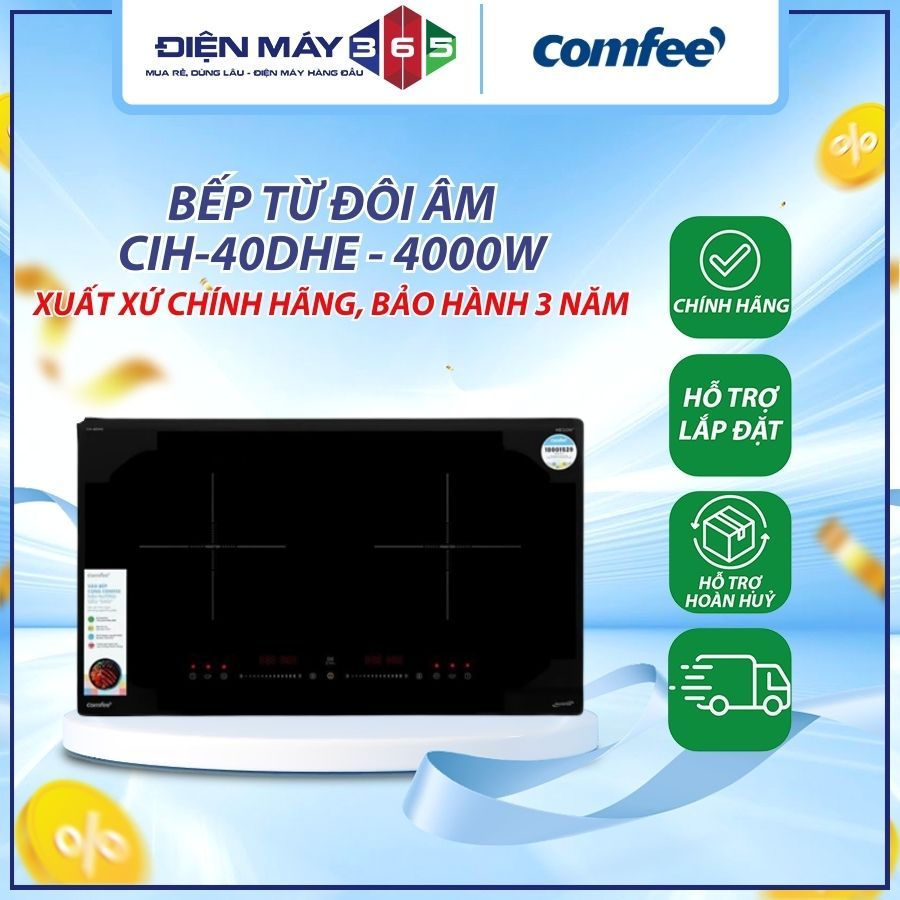 Bếp từ đôi lắp âm Comfee CIH-40DHE - 4000W – DNH