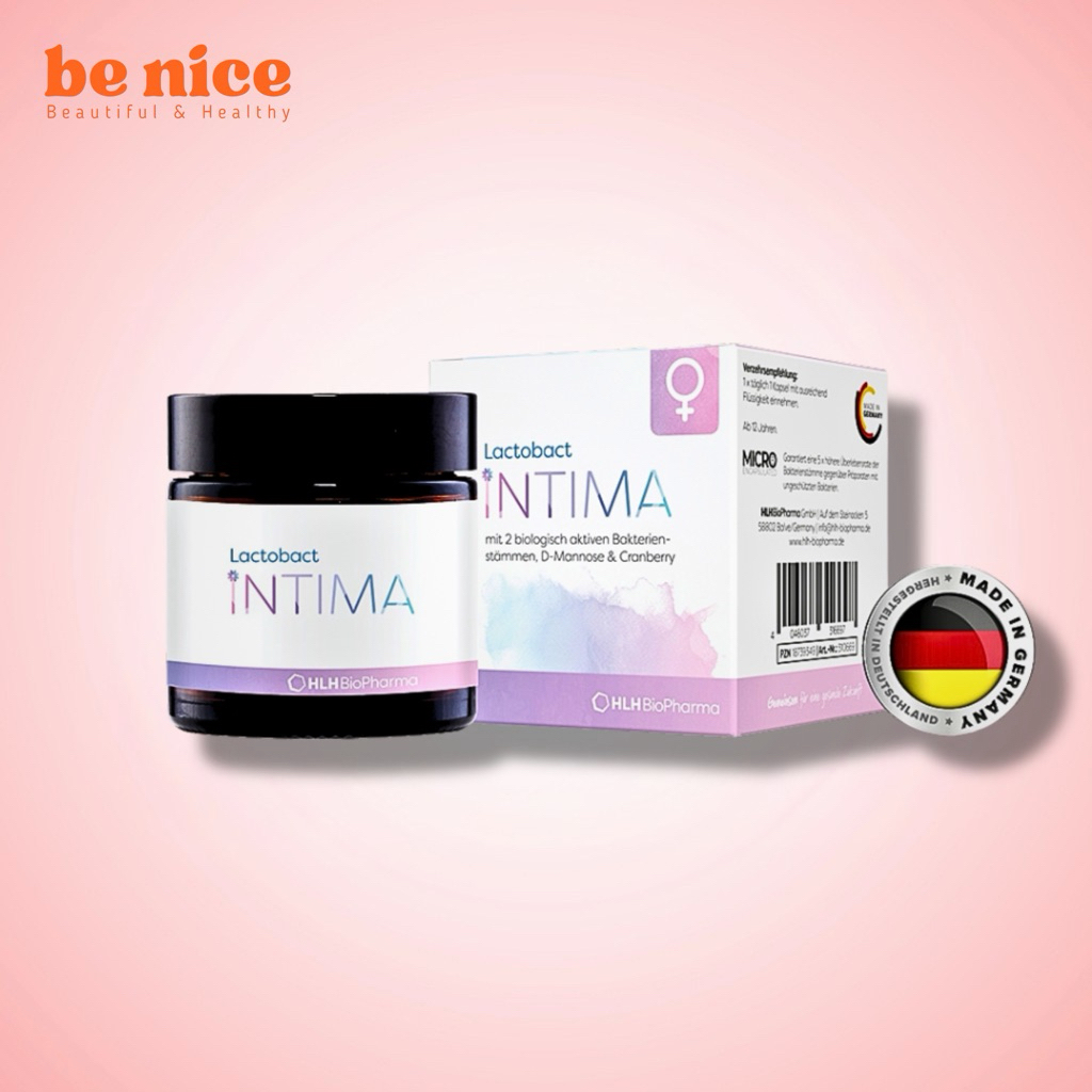 Viên uống men vi sinh phụ nữ Lactobact Intima Đức cân bằng vi sinh tự nhiên 30 viên, 60 viên - Be Ni