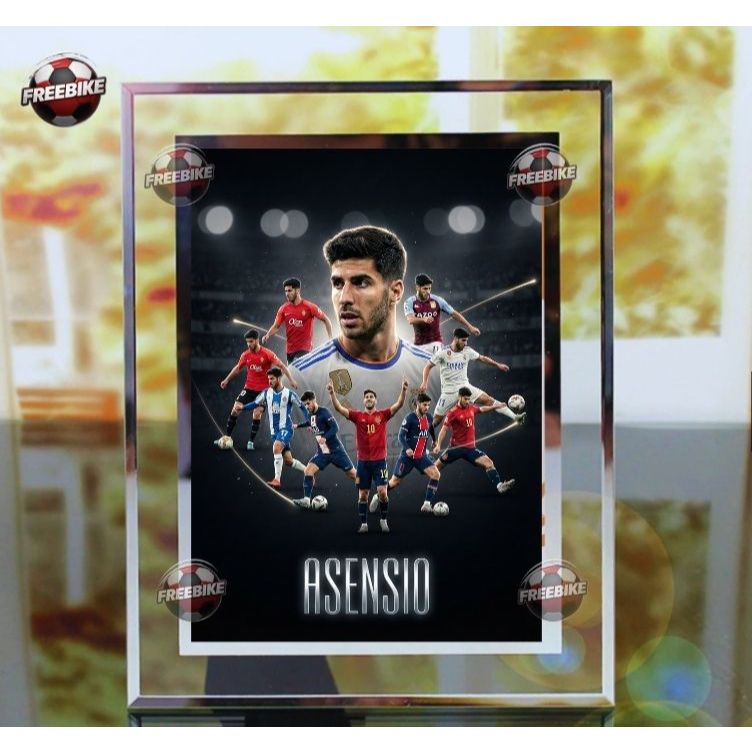 KHUNG POSTER ASENSIO BẰNG KÍNH PHA LÊ CAO CẤP MẪU 1