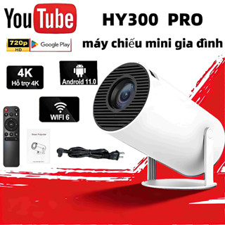 Máy Chiếu Mini HY300 Full HD 1080P – Hỗ Trợ 4K – Android 11 – Loa 3W – Chiếu 130 Inch – Xem Phim Gia Đình