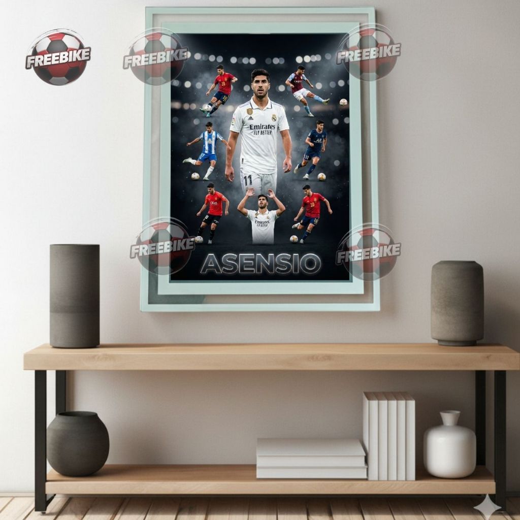 KHUNG POSTER ASENSIO BẰNG KÍNH PHA LÊ CAO CẤP MẪU 2