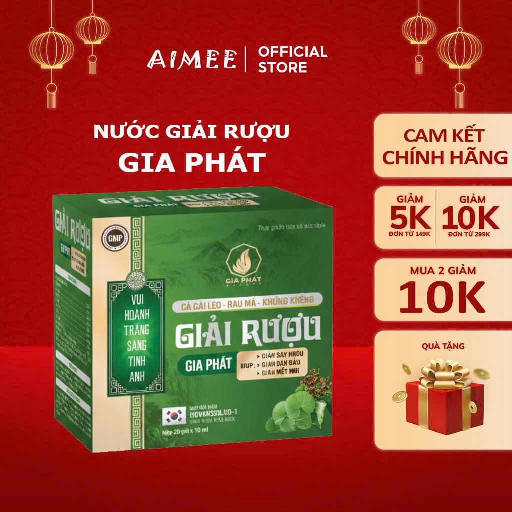 Giải Rượu Gia Phát - Tỉnh Táo Nhanh, Không Lo Đau Đầu, Mệt Mỏi