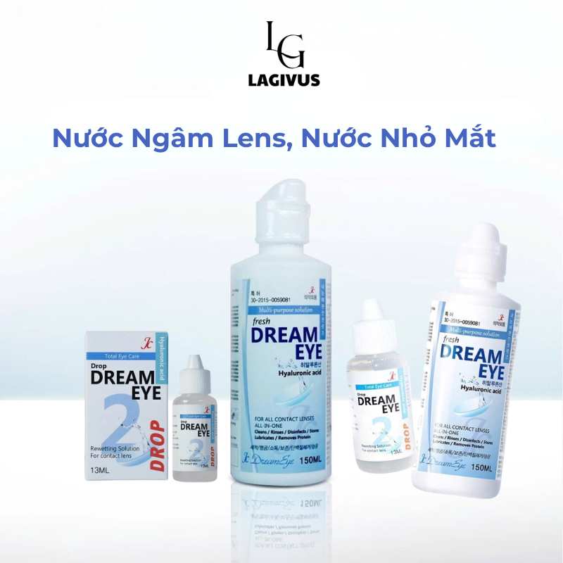 Nước Ngâm Lens Và Nhỏ Mắt Combo Chăm Sóc Mắt Toàn Diện – Bảo Quản Và Làm Mềm Lens – An Toàn Cho Mắt