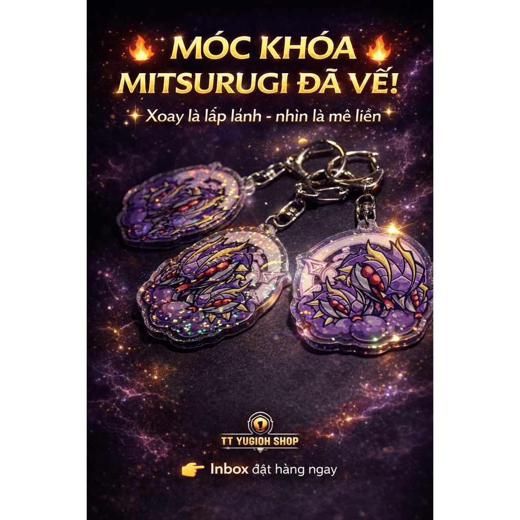 Móc Khóa Mitsurugi Độc Quyền TT YUGIOH SHOP | Hologram Lấp Lánh – Phụ Kiện Yugioh