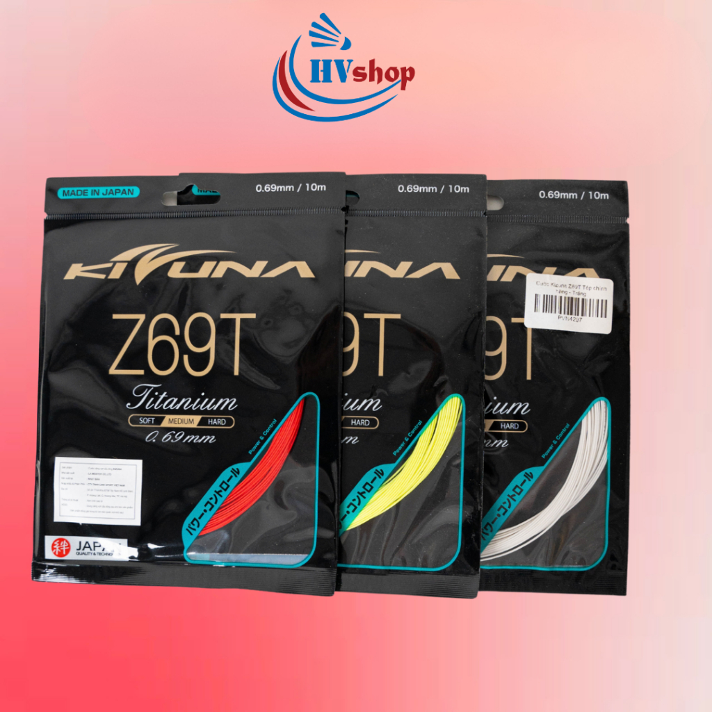 Cước căng vợt cầu lông Kizuna Z69T giá thành phải chăng, kiểm soát cầu tốt - HVShop