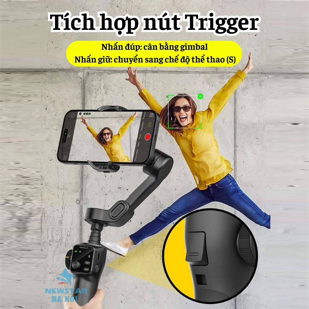 Gimbal chống rung điện thoại Smart V8 Pro, Gậy quay video chống rung - Pin 2600mAh - Tracking Ai 8.0 | BigBuy360 - bigbuy360.vn