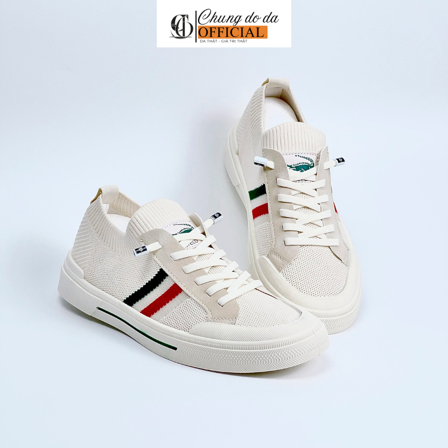 Giày Thể Thao Nam Cá Sấu Vải Dệt Cartelo Co Giãn Thoáng Khí, Giày Nam Sneaker Đế Nềm Êm Chân Đi Học 