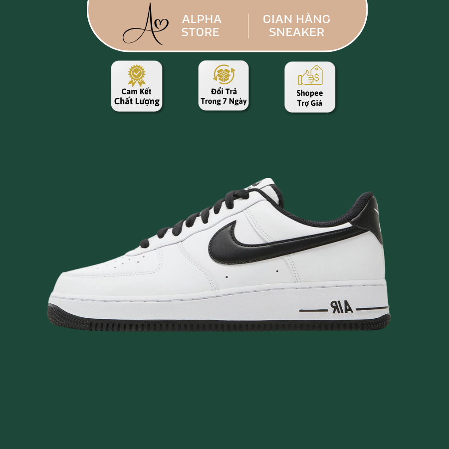 Giày AF1 Low White Black Nam Nữ Phù Hợp Với Nhiều Phong Cách Phối Đồ Basic Cực Hot Full Bill Box.