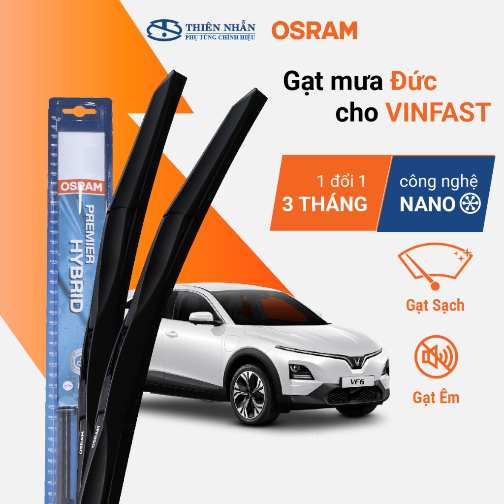 Cặp gạt mưa đa năng cho xe VINFAST, chính hãng OSRAM