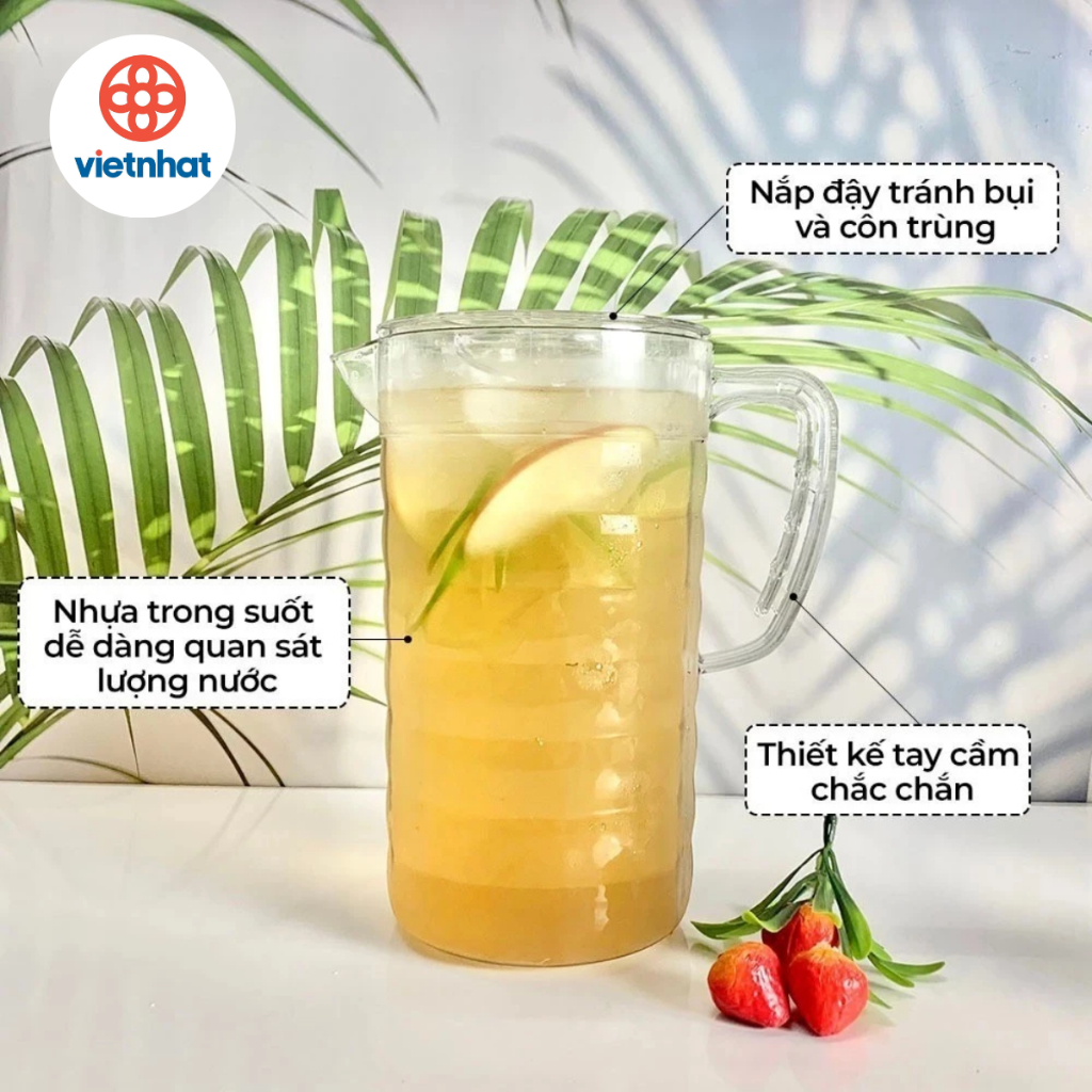 Ca đựng nước, ca nhựa trong, ca đựng nước trong suốt, ca kính 6056 Nhựa Việt Nhật Cao Cấp