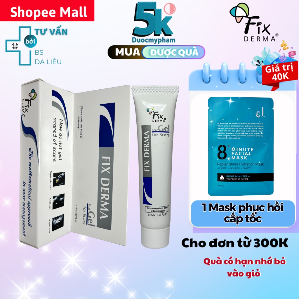 Gel Giúp Mờ Sẹo Fixderma Scar Gel (7ml-15ml)