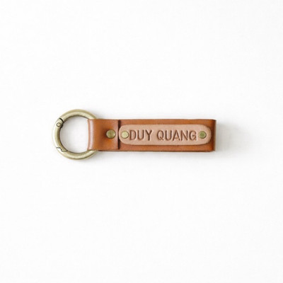Móc khoá mini Vuông Shop®️ Da Thật