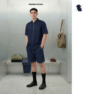 [N] Set Denim Shirt Short Versatile Camplife 2 Chất Vải Denim Thoải Mái Thoáng Mát, SB0061 SOME HOW STORE