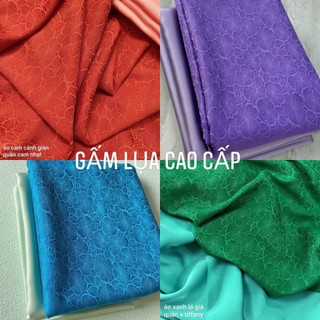 [ VẢI ÁO DÀI ] GẤM TƠ TẰM BAN MAI Chất liệu mềm rũ đẹp, có giãn, suôn mượt, k nhăn, mát