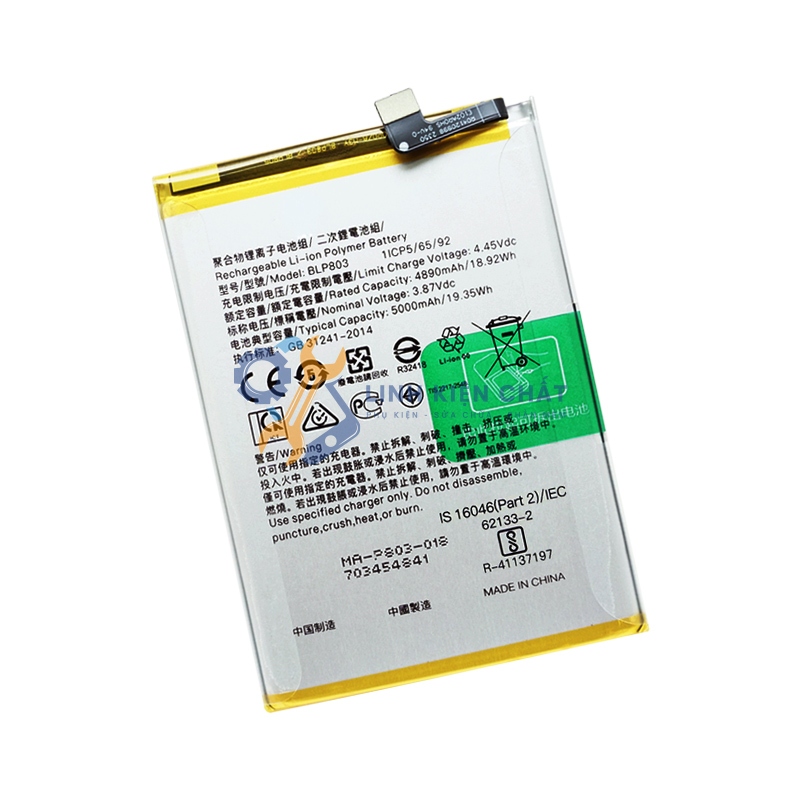 Pin Realme 7i RMX2103 BLP803 5000mAh Zin - Hàng nhập Khẩu